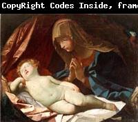 Elisabetta Sirani Virgin adoring the sleeping Baby Jesus